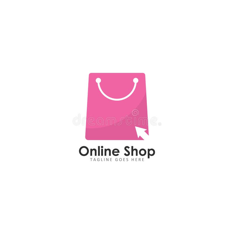 Online Shop Vector Logo Illustration Stock Vector - Illustration of ...