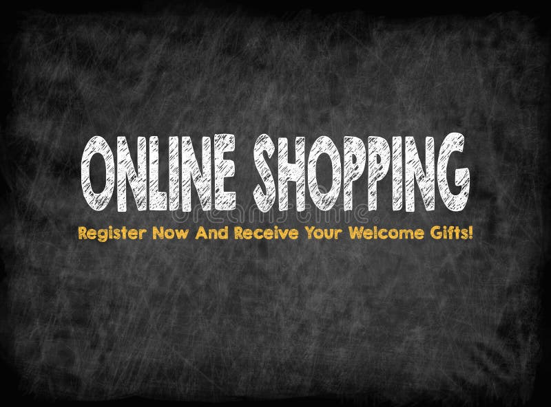 Online Shopping Concept. Chart with Keywords and Icons on White