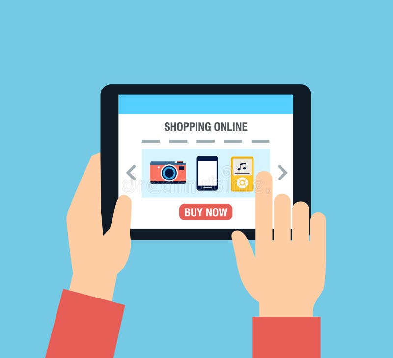 Online Shopping royalty free illustration
