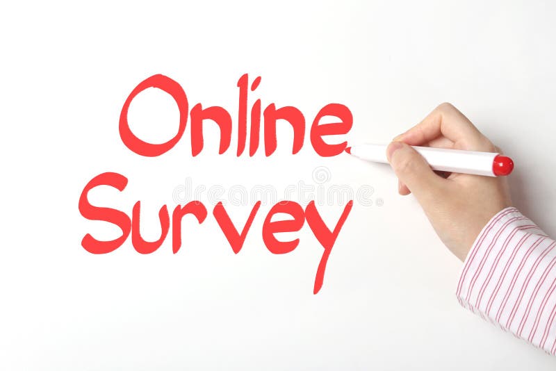Online survey stock images