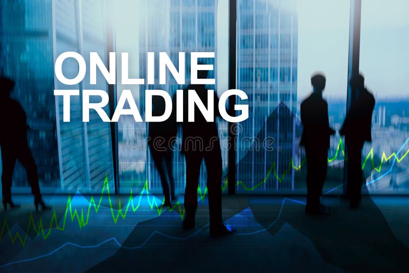 Online Trading, Forex, Investment and Financial Market Concept Stock