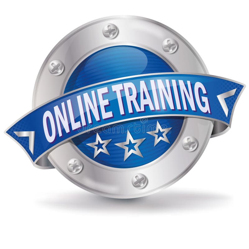 Online training vector illustration