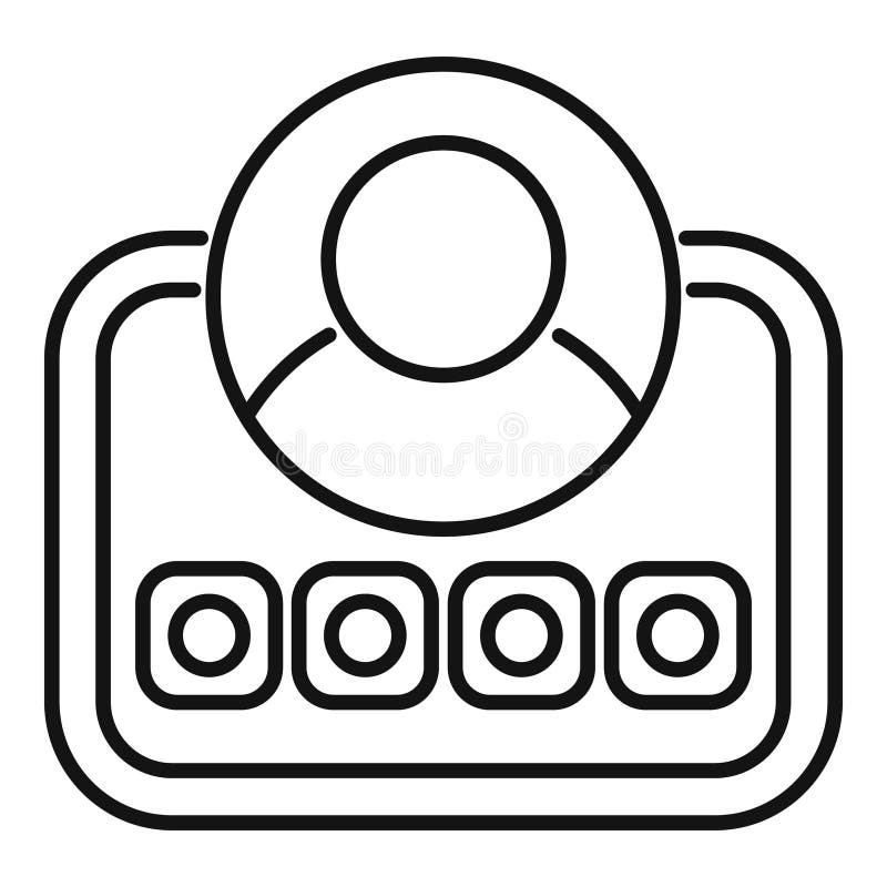 Online voting system with user account choosing option royalty free illustration