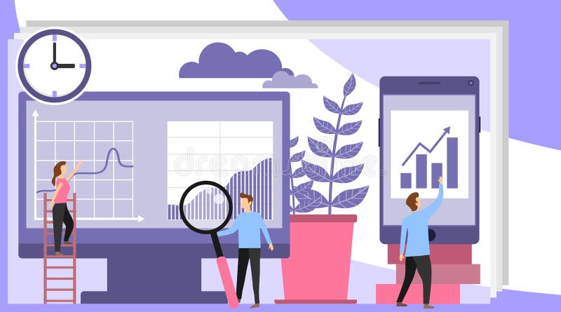 Online zakupy poj?cie Kobiety wybierają produkty w online sklepie ikon target1630_1_ ilustracji Online zakupy poj?cie Kobiety wybierają produkty w online sklepie ikon target1630_1_ ilustracji