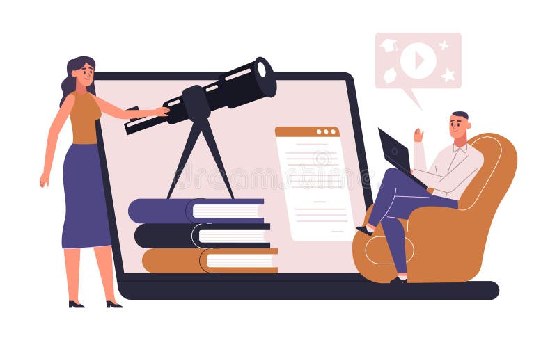 Online εκπαίδευση από το σπίτι με απομακρυσμένη χρήση φορητού υπολογιστή. διανυσματική εκπαίδευση ηλεκτρονικός μαθητής με βιβλίο στο σχολείο έννοια απεικόνιση κατ' οίκον μελέτης