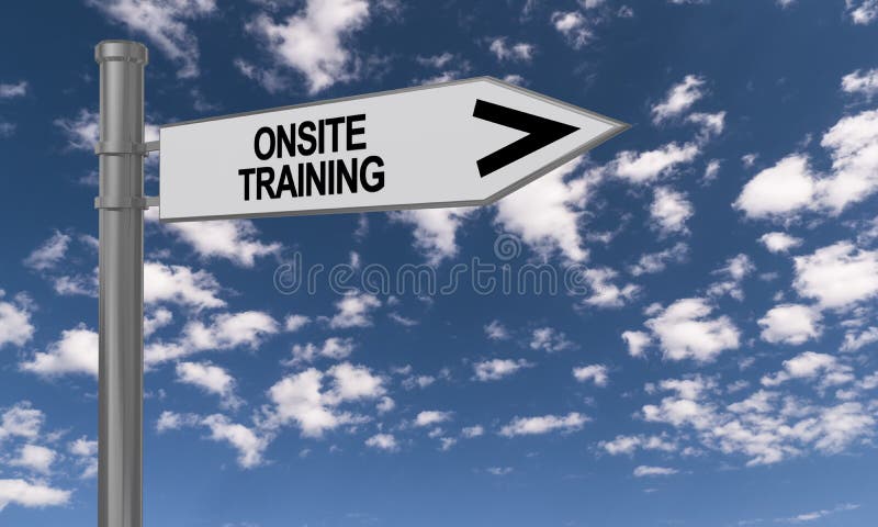 Onsite training traffic sign