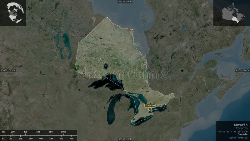 Ontario, Canada - Outlined. Satellite Stock Illustration - Illustration of north, nature: 184656772 Ontario, Canada - Outlined. Satellite Stock Illustration - Illustration of north, nature: 184656772