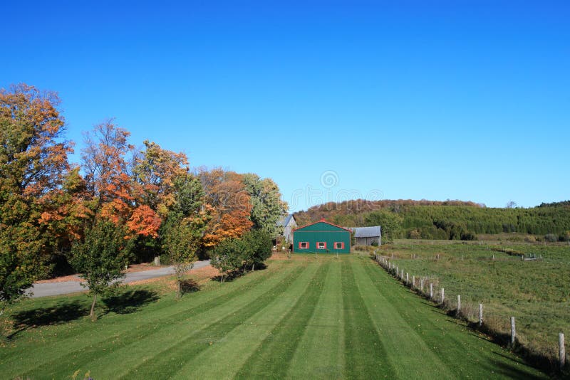 Ontario Farm Land in Autumn Stock Photo Image of cultivated, vivid