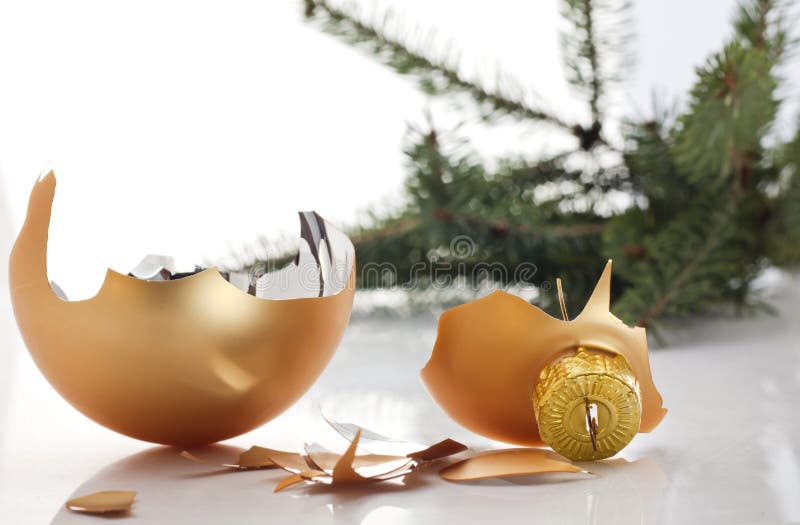 Ontbroken Kerstmis stock foto Ontbroken Kerstmis stock foto
