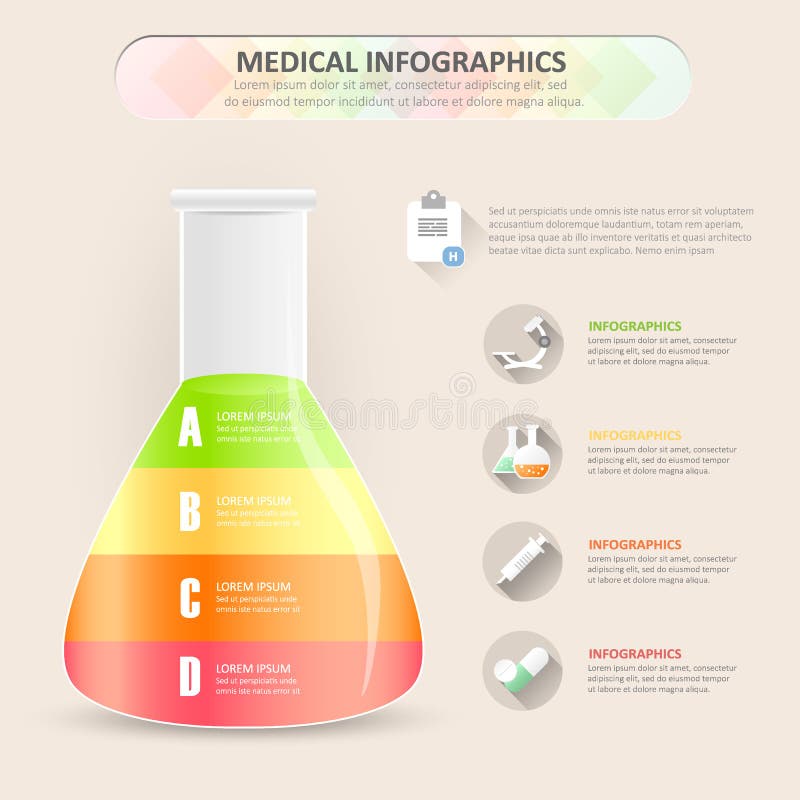 Ontwerp chemisch infographic malplaatje royalty-vrije illustratie Ontwerp chemisch infographic malplaatje royalty-vrije illustratie