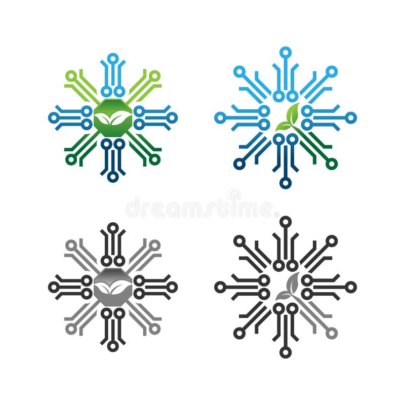 Biotech-embleem Vectorsymbool, Biotechnologie Logotype Moleculaire