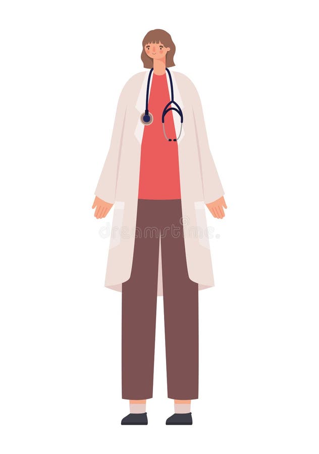 Ontwerp vrouwelijke arts stock illustratie