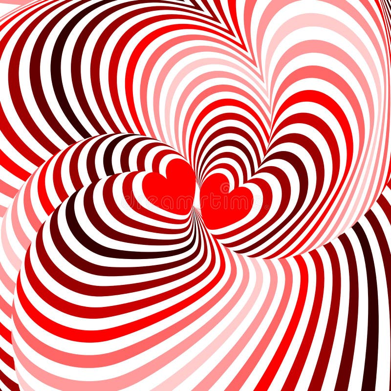 Ontwerpharten die bewegingsachtergrond verdraaien vector illustratie