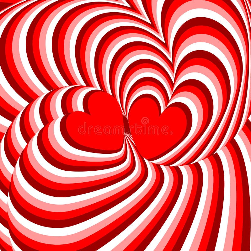Ontwerpharten die de achtergrond van de bewegingsillusie verdraaien royalty-vrije illustratie