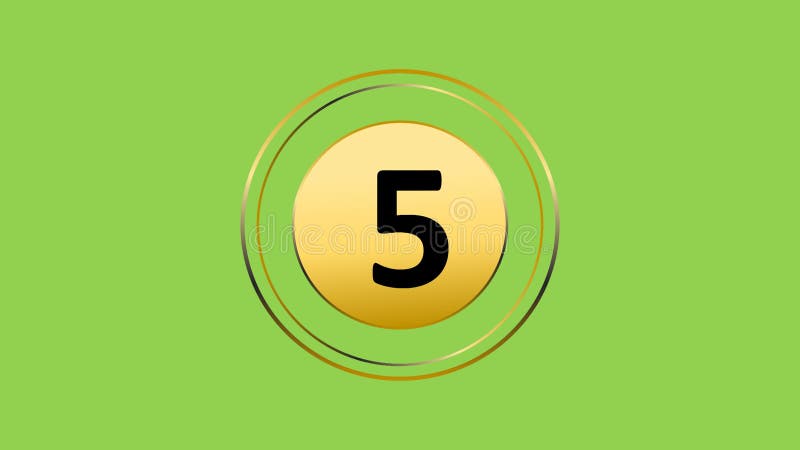 Onze 11 secondes d'animation de compte à rebours illustration stock