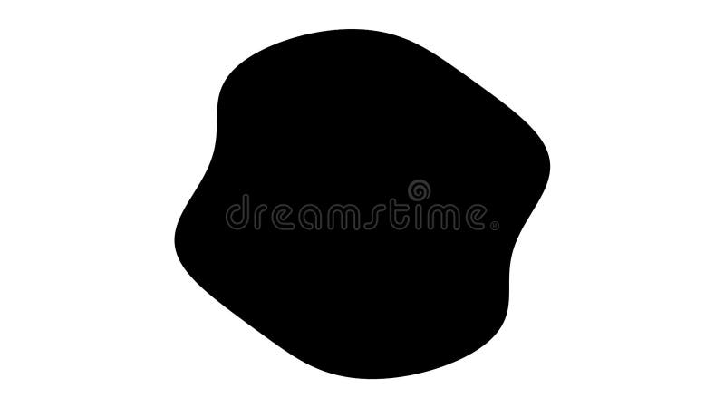 Onzichtbaar zwarte, geanimeerde vorm, geïsoleerd op een witte achtergrond