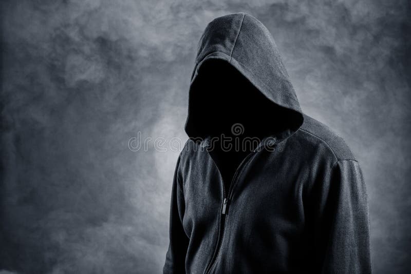 Onzichtbare man in de buurt stock afbeelding