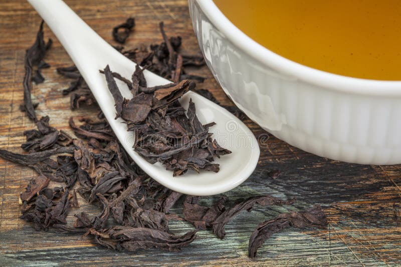 Oolong black tea stock image. Image of white, organic 33170799