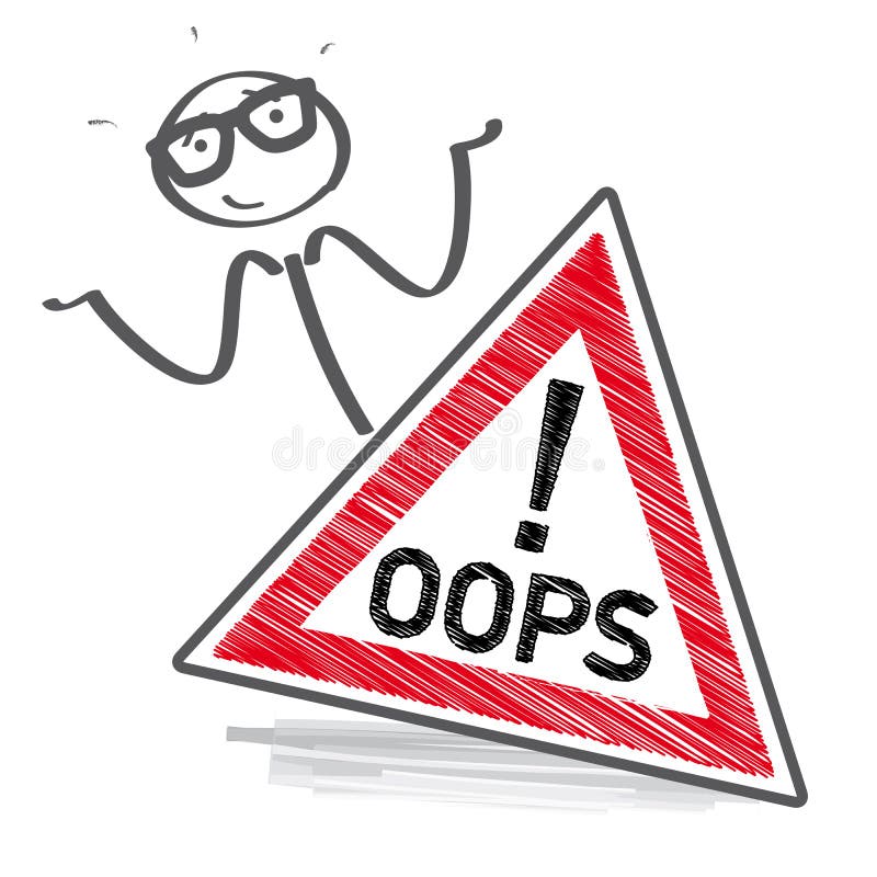 Oops - ilustração ilustração royalty free Oops - ilustração ilustração royalty free