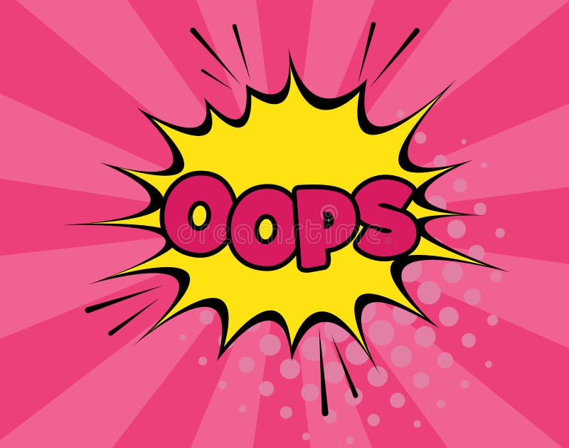 Oops o vetor cômico da bolha do discurso do texto isolou o molde Ícone da nuvem do golpe do efeito sadio da rotulação da frase da ilustração royalty free Oops o vetor cômico da bolha do discurso do texto isolou o molde Ícone da nuvem do golpe do efeito sadio da rotulação da frase da ilustração royalty free