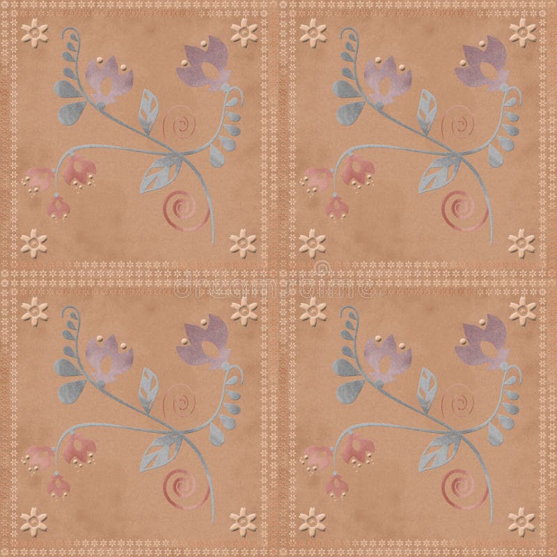 Oosters traditioneel bloemenornament naadloos patroon vector illustratie Oosters traditioneel bloemenornament naadloos patroon vector illustratie