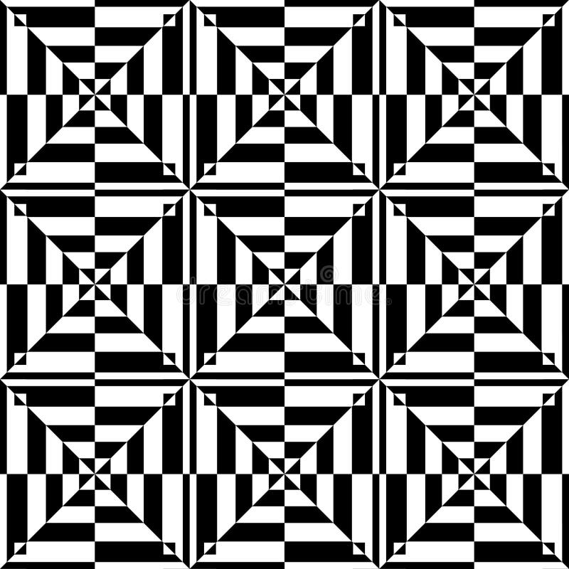 Op art design. Seamless geometric pattern.