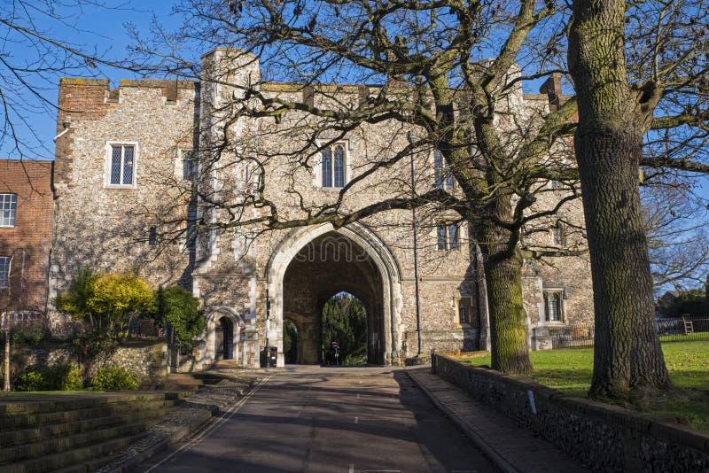 Opactwo brama w St Albans fotografia royalty free