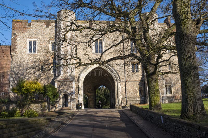 Opactwo brama w St Albans obraz stock