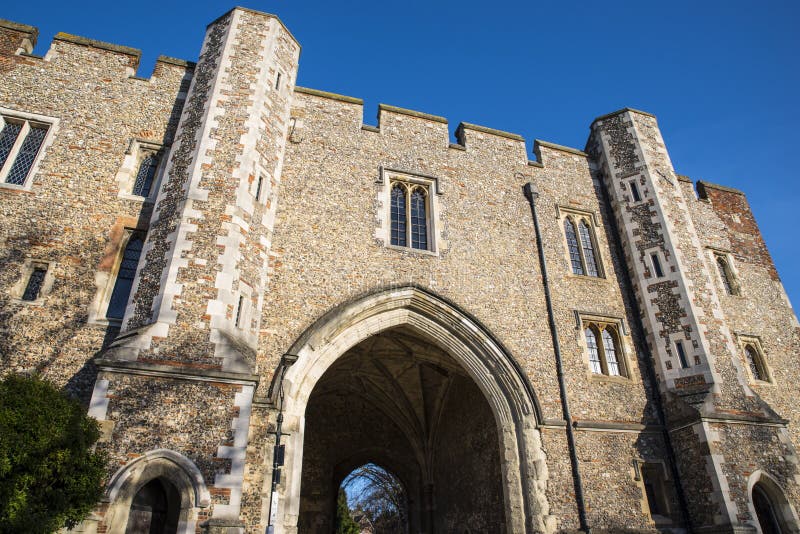 Opactwo brama w St Albans zdjęcia royalty free