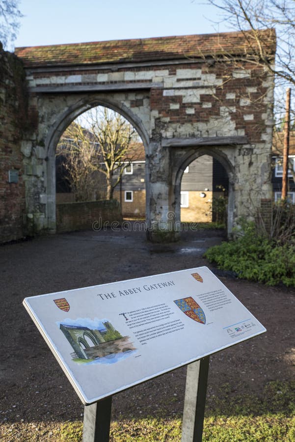 Brama Opactwa w Waltham Abbey obrazy stock