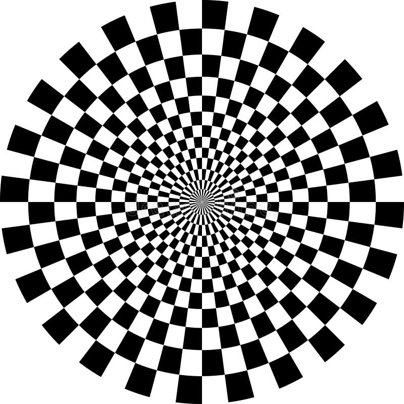 OPart optical checkered circle stock abbildung
