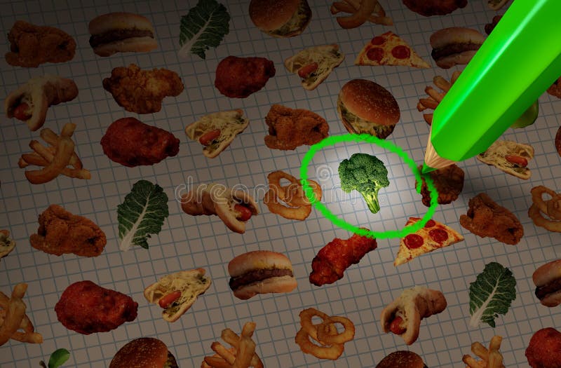 Opción sana del alimento libre illustration Opción sana del alimento libre illustration