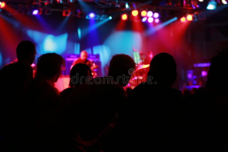 Rock concert stock image. Image of culture, nightshot, group - 666603