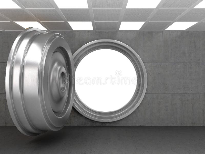 Open Bank Vault Door stock images Open Bank Vault Door stock images