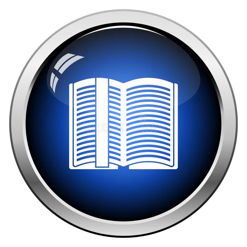 Open boek met referentiepictogram royalty-vrije illustratie Open boek met referentiepictogram royalty-vrije illustratie