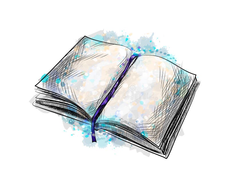 Watercolor Books Stock Illustration - Download Image Now - Book