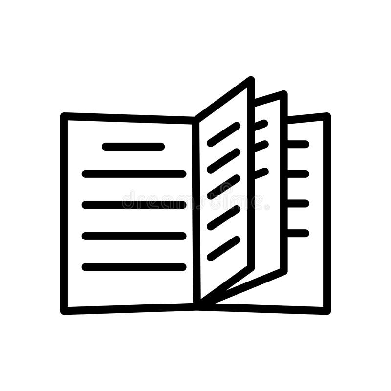 Open book icon vector isolated on white background, Open book sign , linear symbol and stroke design elements in outline style royalty free illustration Open book icon vector isolated on white background, Open book sign , linear symbol and stroke design elements in outline style royalty free illustration