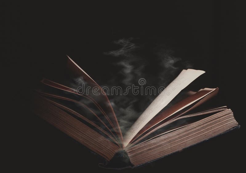 Open book in the magic haze stock images Open book in the magic haze stock images
