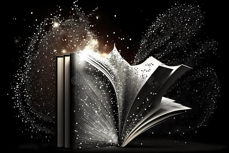 Mystery Open Book With Shining Pages Fantasy Book With Magic Light Sparkles  And Stars Vector Illustration Stock Illustration - Download Image Now -  iStock