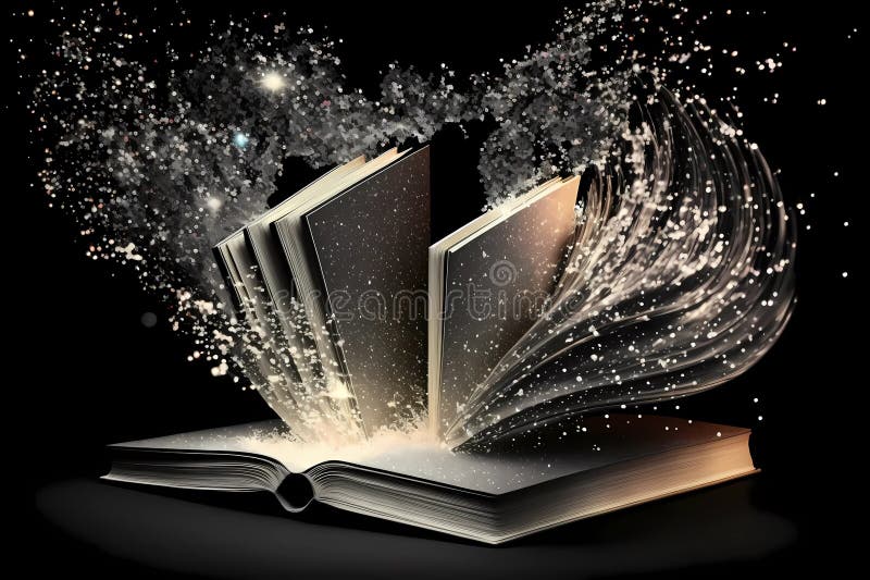 Mystery Open Book With Shining Pages Fantasy Book With Magic Light Sparkles  And Stars Vector Illustration Stock Illustration - Download Image Now -  iStock