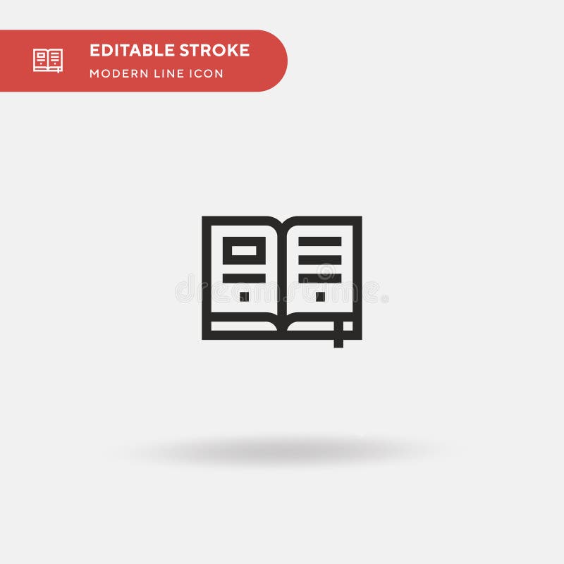Open Book Simple vector icon. Illustration symbol design template for web mobile UI element. Perfect color modern vector illustration