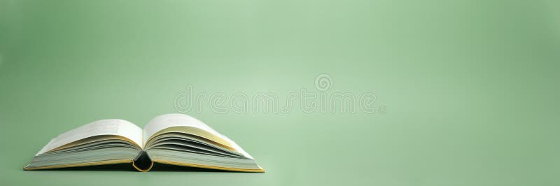 Open Book on the Table. Education, Reading and Knowledge is Banner  Backagrund. Study at University or School Concept Stock Image - Image of  book, desk: 195977429