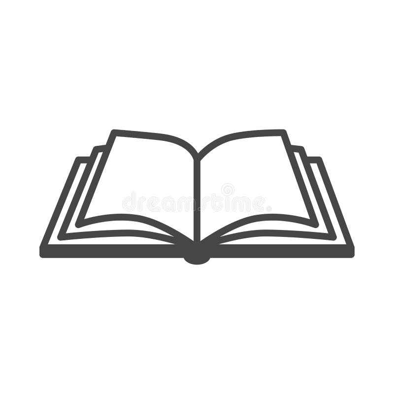 Open book vector icon