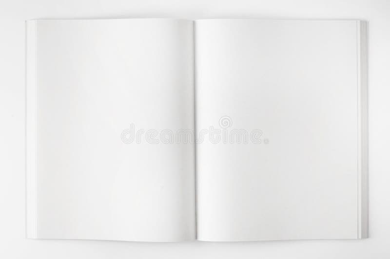 Open Book on White Background Stock Photo Image of background, note