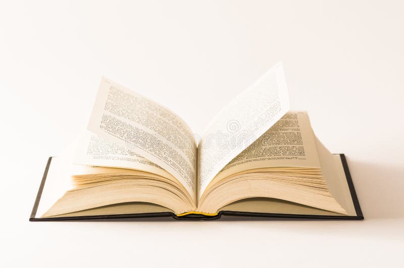 Open Book On White Background Royalty Free Stock Images Image 34455809