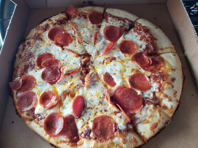 Pizza delivery stock photo. Image of open, delivered 126748540