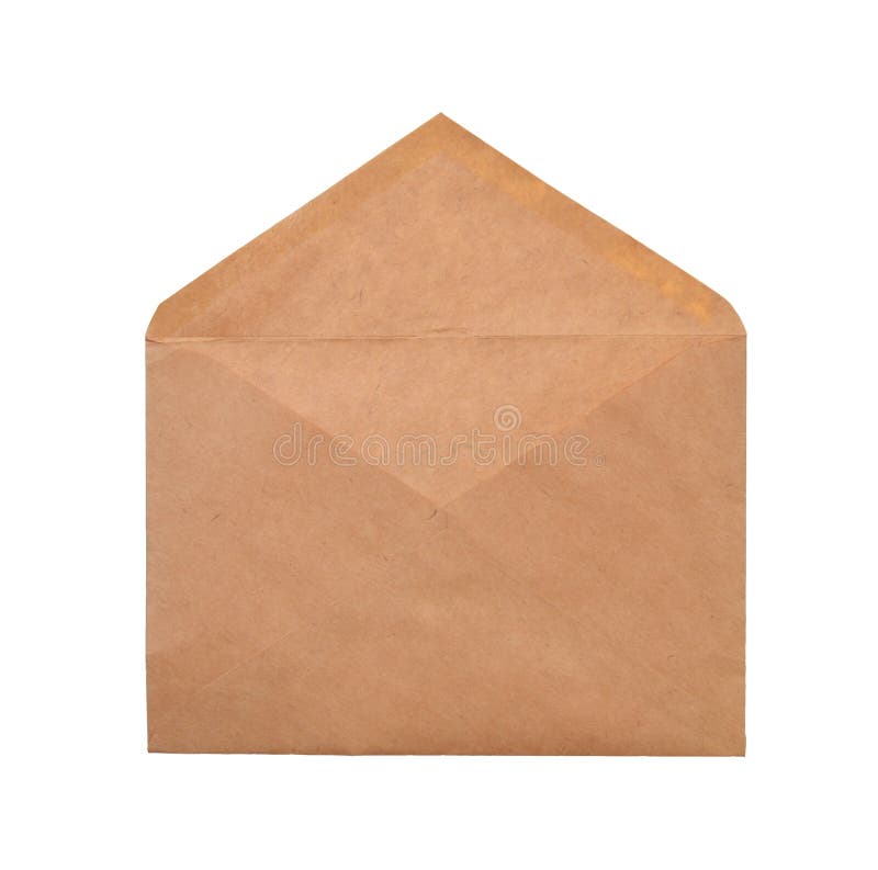 The Open Brown Post Envelope Stock Image Image of paper, copy 124946823