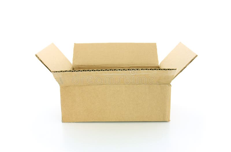 Download Open Cardboard Box Stock Image Image Of Open Close Brown 5858985