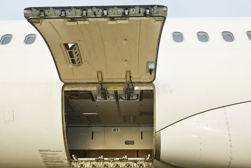 Open cargo door stock photo. Image of delivering, tourism 46087672