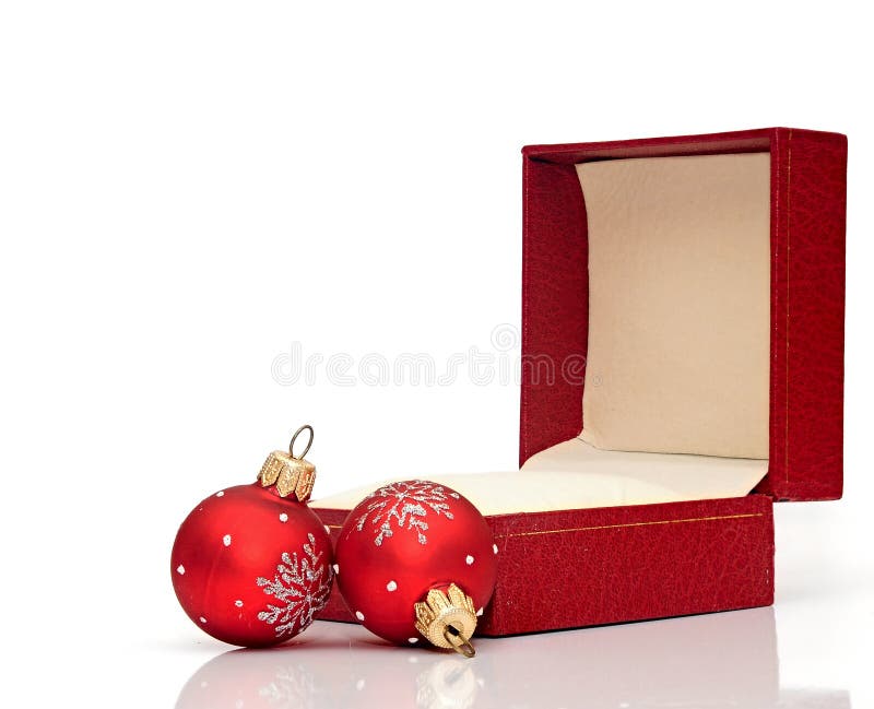 Open Christmas gift box